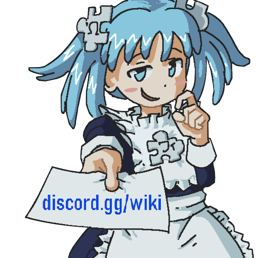 Rikiwiki holding a Discord invite